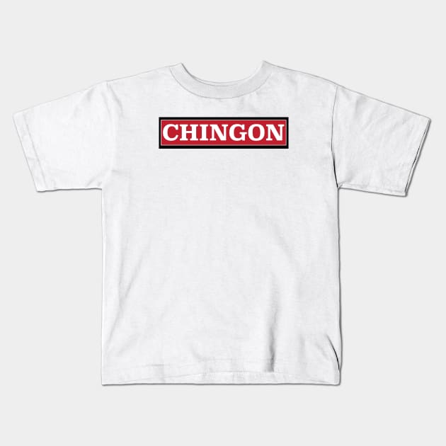 Chingon Mexican Design Kids T-Shirt by Estudio3e